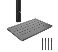FIVMEN Elemento de Suelo de Plástico para Ducha Solar y Jardín, Placa Antideslizante con Protección UV, para Piscina y Escalera, 100 x 65 x 4 cm