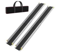 FIVMEN Rampa telescópica para silla de ruedas, 2 unidades, 91-153 cm, aluminio, capacidad de carga de 300 kg, rampa telescópica, rampa de carga, ajustable, portátil, para sillas de ruedas y scooters