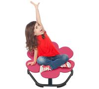FIVMEN Silla giratoria para autismo infantil, entrenamiento de coordinación física y equilibrio sensorial, taburete giratorio para niños de 3 a 9 años, rojo rosa