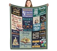 Fiwbnasz Manta para Amantes de los Libros, Regalo de Bibliotecario de Lectura de Libros, Manta de 60 x 50 Pulgadas, Regalos de Club de Libros para Amantes de la Lectura, Amantes de los Libros, Regalo