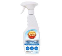 Fiwiko 303 Aerospace Protectant 473 ml - Spray de protección UV para plástico, vinilo, goma y cuero - Acabado mate, protege contra la decoloración y la fragilidad + guantes de nitrilo gratis