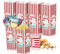 Fiwochic 24 cajas de palomitas de maíz, regalos de la semana de agradecimiento para enfermeras, bolsas de caramelos, regalos a granel, cajas de recuerdos de fiesta de graduación para estudiantes