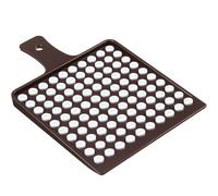 Fiwochic Bandeja de conteo de píldoras de 100 agujeros de 8 mm, bandeja dispensadora de medicamentos de plástico con asa, placa contadora de pastillas, herramienta de clasificación de abalorios
