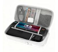 FIWWAT Carrying Case for Nintendo Switch 2, Portable Travel Storage with 12 Game Card Slots, Fit for Pro Controller or Dock, Hidden Stand Protective Case for Switch 2 & Accessories - White