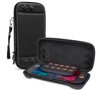 FIWWAT Slim Carrying Case for Nintendo Switch 2 7.9 Inch, Portable Travel Bag with 12 Game Card Slots and Accessories Pouch, Waterproof Anti-Scratch Protection, Black