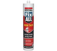 Fix ALL High Tack - Sellador de alta adherencia inicial - Soudal - Cartucho de 290 ml, Negro