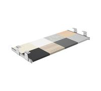 FIX&EASY Guías Correderas Portateclados, Rieles 300mm galvanizado con Bloqueo, Bandeja en varios Colores adaptados al Ancho deseado, para extraíble Teclado Ratón Portátil Estante PC Mesa Escritorio