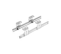 FIX&EASY Guías Correderas, Rieles altura regulable 300mm galvanizado para extraíble Bandeja Laptop Portátil Estante PC Escritorio Mesa Estación de acoplamiento Escáner