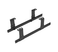 FIX&EASY Up&Down XL- Guías Correderas Portateclados, Rieles altura regulable 400mm negro con Bloqueo para extraíble Bandeja Teclado Ratón Mouse Laptop Portátil Estante PC Escritorio Mesa