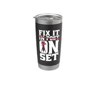 Fix It On Set Cinema Editor de vídeo Director de películas Realización de películas Vaso térmico de acero inoxidable de doble pared