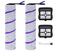 Fixbetter Accesorio de cepillo de repuesto y filtro HEPA para Rowenta X-Clean 10 GZ7540WO, para aspirador húmedo y seco NARWAL S20 Pro, 2 cepillos + 2 filtros HEPA + 1 cepillo de limpieza
