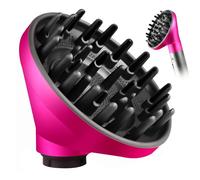Fixbetter Boquilla difusora mejorada para Dyson Airwrap HS05 HS01, accesorio difusor para rizador Dyson que convierte para Dyson Airwrap Styler a secador de pelo (rojo rosa)