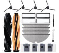 Fixbetter Dreame D20/D20 Pro Plus - Juego de Accesorios para Robot Aspirador Dreame D20 Pro Plus, 2 cepillos Principales, 4 filtros HEPA, 4 Almohadillas para limpiaparabrisas, 4 cepillos Laterales, 4