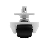 Fixbetter Rueda delantera, rueda silenciosa, rueda delantera silenciosa, rueda delantera neumática, rueda para Roborock S8/S7/Q7/S6/S5/G20/G10S/G10/T7S/S65/S55 Series para robot aspirador Xiaomi 1C/F9