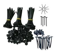 Fixbind Snap-Fit Nylon Fastening Clip for Car Repairs,Fix Bind Snap-Fit Nylon Fastening Clip, Cable Tie Buckle，with Pin & Button Design, Fasteners Car Body (200pcs)