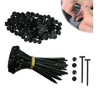 Fixbind Snap-Fit Nylon Fastening Clip For Car Repairs, Nylon Universal Cable Tie Buckle,Auto Zip Tie Buckles,Automotive Zipper Clips (100PCS)