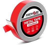 FIXCHORD Cinta metálica autoadhesiva, Cinta Ferrosa, Cinta Metálica con Dorso Adhesivo, Cinta metálica flexible para Tonies e Imanes 3m*35mm
