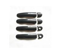 FIXCOR Accesorios Coche Para SEAT Para Ibiza 6J Mk4 6L Mk3 FR Para Cupra 2004 2005 2010 Cubierta Manija Puerta Embellecedor Plástico Imitación Fibra Carbono(4DK-2)