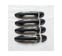 FIXCOR Accesorios Coche Para Toyota Para Hilux Para Revo Para Rocco2016 2018 2020-2022Cubierta Manija Puerta Embellecedor Plástico Imitación Fibracarbono(K1S2)