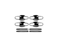 FIXCOR Accesorios Para El Coche Para Toyota RAV4 2019 2020 2021 2022 2023 2024 RAV 4 XA50 Hybrid Cubierta Protectora Manija Puerta Coche Acero Inoxidable(A and B Black)