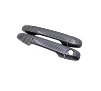 FIXCOR Cubierta De Manija De Puerta Para Toyota IQ AJ10 10 2008 2009 2010 2011 2012 2013 2014 2015 Accesorios Para Automóvil De Fibra De Carbono Negra(No Keyless Entry)