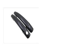 FIXCOR Cubierta Manija Puerta Automóvil Para Citroen DS3 2009 2010 2011 2012 2013 2014 2015 2016 2017 2018 2019 Accesorios Fibra Carbono Negra Automóvil