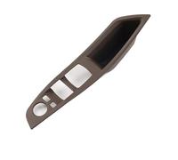 FIXCOR Embellecedor De Manija De Puerta De Coche Para Serie 5 F10 F18 F11 2011-2017, Volante A La Izquierda, Pegatina Para Reposabrazos Automático (1pc Main Mocha)