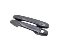 FIXCOR Fibra Carbono Negra Para Scion IQ AJ10 10 2010 2011 2012 2013-2015 Cubierta Manija Puerta Automóvil Pegatinas Decoraciones Accesorios Para Automóvil(No Keyless Entry)