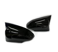 FIXCOR Izquierda Derecha Espejo Caps Negro Brillante Lado Espejo Retrovisor Cubierta para Toyota para Corolla 2014 2015 2016 2017 2018