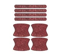 FIXCOR Kit De Protectores De Manija De Puerta De Cuenco De Puerta De Coche Pegatinas Brillantes Resistentes A Arañazos 8 Uds