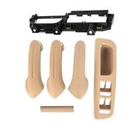 FIXCOR Manija agarre para tirador puerta, cubierta para apoyabrazos manija puerta lateral automóvil para VW para Bora para Golf 4 MK4 para Jetta 1999-2004 (Beige)