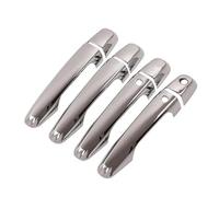 FIXCOR Manija De Puerta De Coche Cromada De Fibra De Carbono Cubierta De Cuenco Accesorios De Diseño Para Mitsubishi L200 Para Triton Para Pickup 2006-2014