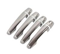 FIXCOR Manija De Puerta De Coche Cromada De Fibra De Carbono Cubierta De Cuenco Accesorios De Diseño Para Mitsubishi L200 Para Triton Para Pickup 2006-2014 (F)