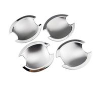 FIXCOR Manija De Puerta De Coche Fibra Carbono Cromada Cubierta De Cuenco Accesorios De Estilo Para Mitsubishi Para Outlander Para Lancer ASX 2008-2018 (B)