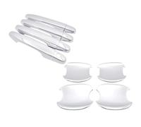 FIXCOR Para Civic 9 2012 2013 2014 2015 Cubierta Cromada De Manija De Puerta Embellecedora Tapa De Captura Cuenco Pegatinas De Coche Accesorios Guarnición