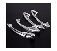 FIXCOR Para Mercedes Para Benz Clase C W205 GLC X253 Clase E W213 Auto ABS Cromo Cubierta Manija Puerta Exterior Pegatina Embellecedora Accesorios Coche LDH (Bright silver)