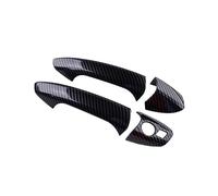 FIXCOR Para Mercedes Para Benz W246 W204 W212 X204 W166 W117 Cubierta Negra Para Manija Puerta Exterior Coche Juego Tapa Embellecedora LHD