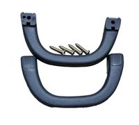 FIXCOR Para Mitsubishi Para Pajero Para Shogun Para Montero V31 V32 V33 V73 V77 1991-2006 Reposabrazos De Seguridad Para Techo Interior MB769617 (Black-2pcs)