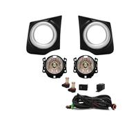 FIXCOR Para Mitsubishi Para TRITON L200 2015-2018 Luces Antiniebla LED DRL Luces Circulación Diurna Parachoques Faros Delanteros Interruptor Cables(Light WHITE)