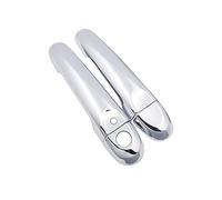 FIXCOR Para Nissan Para JUKE F15 Para Infiniti Para Esq 2010~2019 Cubierta Manija Puerta Cromada Accesorios Coche Pegatinas Trim Set 2011 2013 2015 2017 (Handle 1 Button)