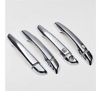 FIXCOR Para Peugeot 408 308 308sw T9 2016-2020 Diseño Fibra Carbono Cromado Cubierta Manija Puerta Coche Pegatina Embellecedora Accesorios Estilo (Silver 2 sensors)