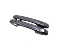 FIXCOR Para Scion TC AT20 20 2011 2012 2013 2014 2015 2016 Cubierta De Manija De Puerta Pegatinas Decoraciones Accesorios De Coche De Fibra De Carbono Negro(Keyless Entry)