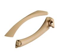 FIXCOR Para Serie 3 E90 E91 E92 316 318 320 325 328i 2004-2012 Tirador Puerta Interior Coche En Color Negro Y Beige O Embellecedor Cubierta Repuesto (Beige-Set-Left)