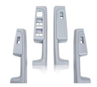 FIXCOR Para Skoda Para Superb 2008-2013 4 Piezas Beige Gris Negro Manija Puerta Interior Apoyabrazos Marco Interruptor Panel Control Moldura 3TD867157 (T Grey set)