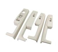FIXCOR Para Skoda Para Superb 2008-2013 4 Piezas Beige Gris Negro Manija Puerta Interior Apoyabrazos Marco Interruptor Panel Control Moldura 3TD867157 (Beige se)