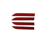FIXCOR Para Tesla Para Model X Cubierta Exterior Para Manija De Puerta De Coche Embellecedor 2016-2020 4 Uds (2 Colores) (Red)