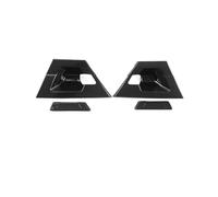 FIXCOR Para Toyota Para C-HR 2018 2017 2020 2019 ABS Carbono Puerta Puerta Manija Marco Embellecedor Adhesivo Cubierta Decoración Exterior Moldura(Rear Black)