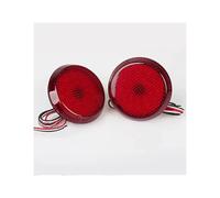 FIXCOR Para Toyota Para Corolla 07-10 Para Sienna SE Para Scion XB IQ 08-23 Lámpara De Advertencia Automóvil Reflector Parachoques Trasero Luz Freno Redonda(Red)