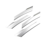 FIXCOR Para VW Para Tiguan 2008 2009 2010 2011-2016 Tirador De Puerta Interior Decoración Cubierta Embellecedor Accesorios Para Coche (Texture Silver)