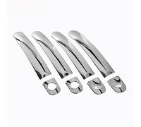 FIXCOR Para VW T5 T6 Para Transporter Para Caravelle Para Multivan Para California Cubierta Manija Puerta Coche Acero Inoxidable Superposiciones De Ajuste (For 4 door 2 keyhole)